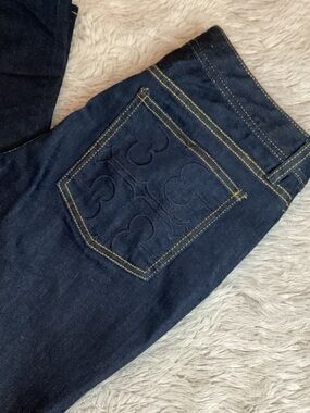 Tory Burch Dark Blue Boot Cut Jeans